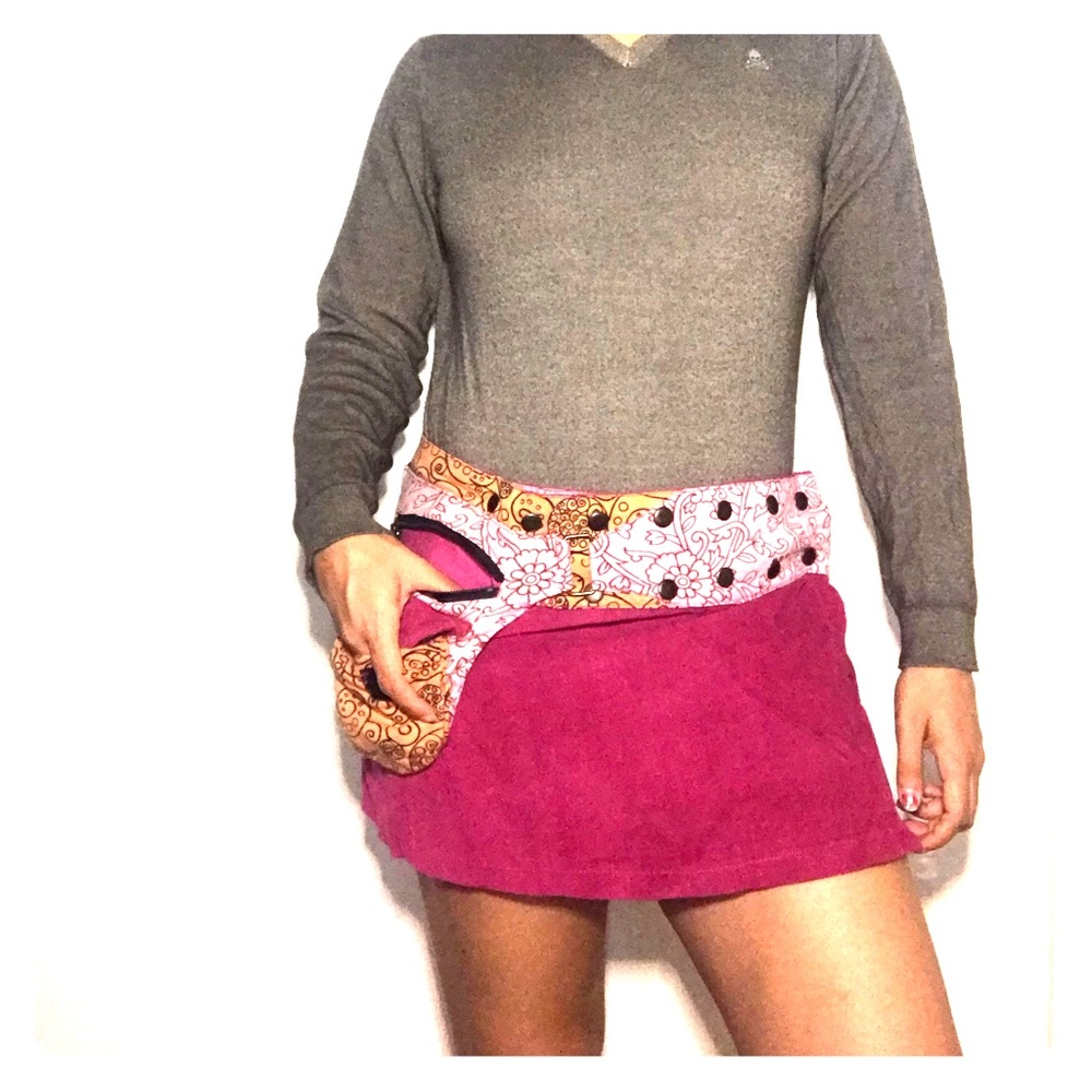 Pink Wrap Skirt